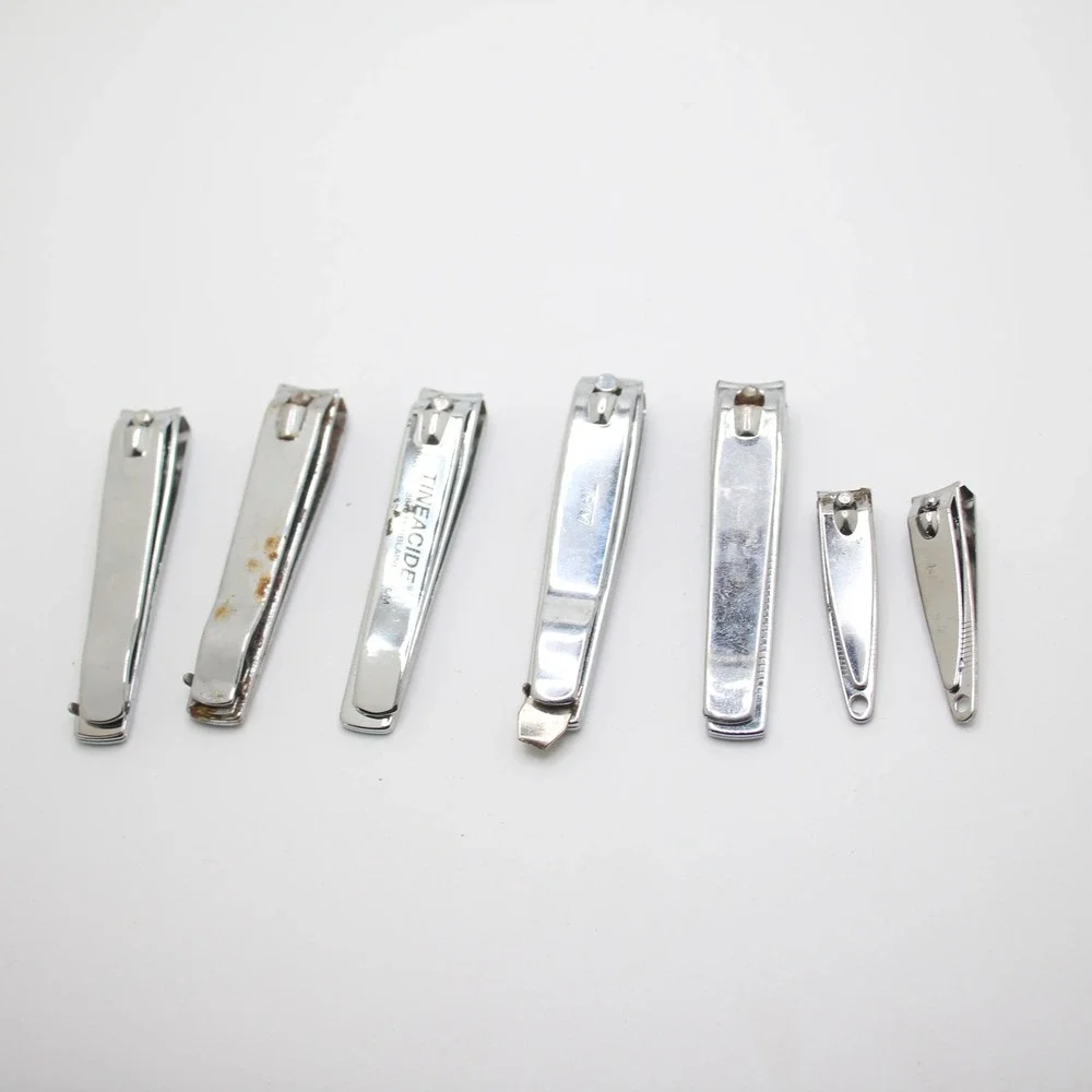 Vintage Assorted Nail Clippers Lot Chrome Steel‎ Grooming Manicure Pedicure